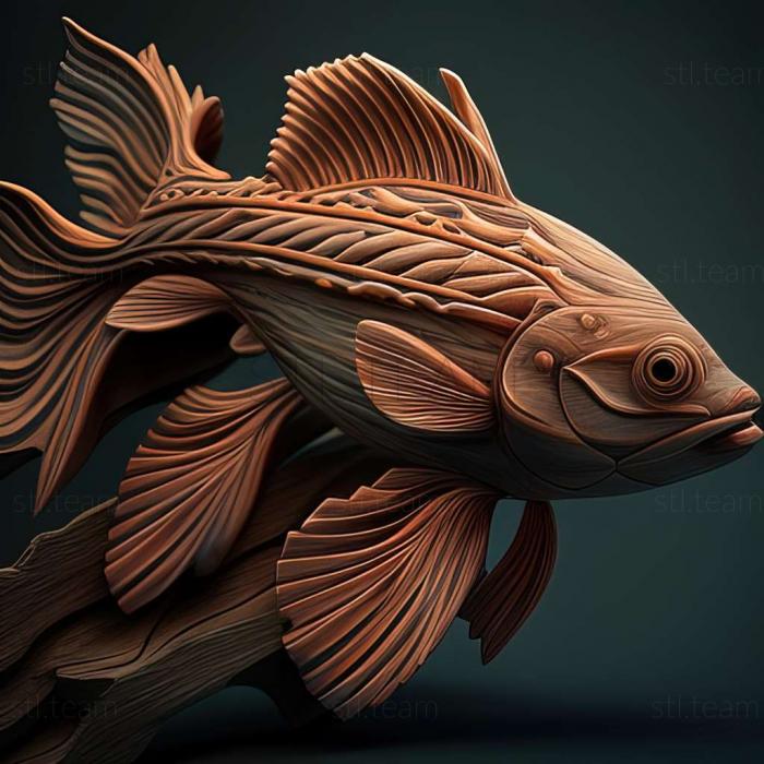 3D model Danio rerio fish (STL)